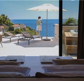 Luxury 4 Bedroom Villa with Heated Infinity Pool, Sauna, Gym, Jacuzzi and Sea Views in Vrbica, near Dubrovnik, Sleeps 8